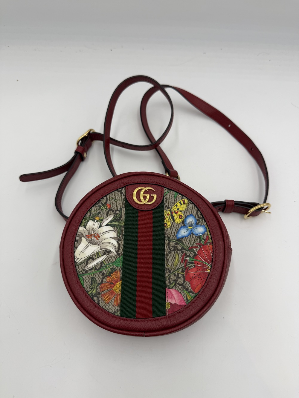 Gucci GG Blooms Round Mini Backpack